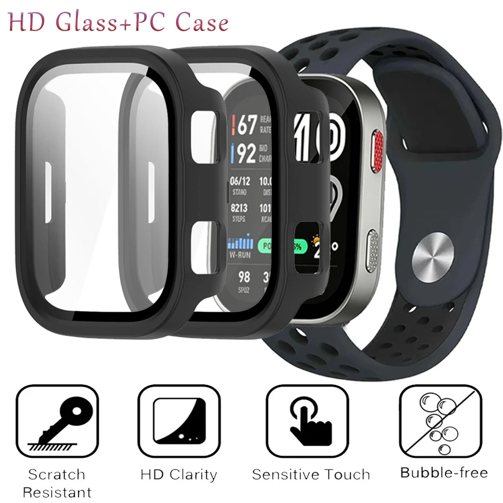 Amazfit Smartwatch Accessories - HD ガラス + ハード PC ケース