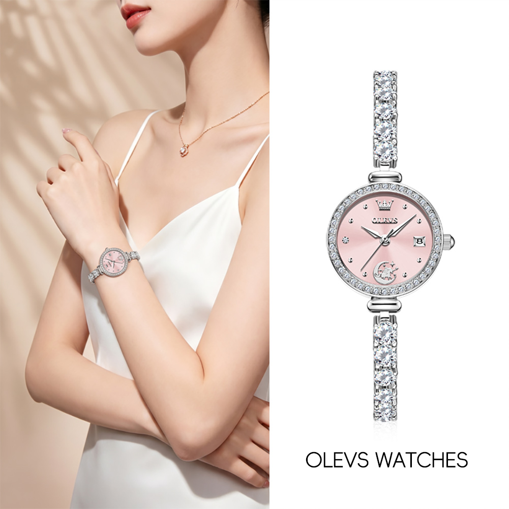 Accessories With Watch - OLEVS 2998 ブランドオリジナル正規品 レディース腕時計 ギフトボックス ブレスレット