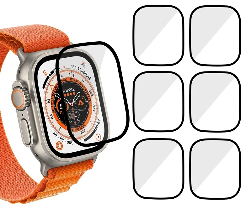 Watch Face Protector - スクリーンプロテクター 3D強化ガラスフィルム Apple Watch9 8 7