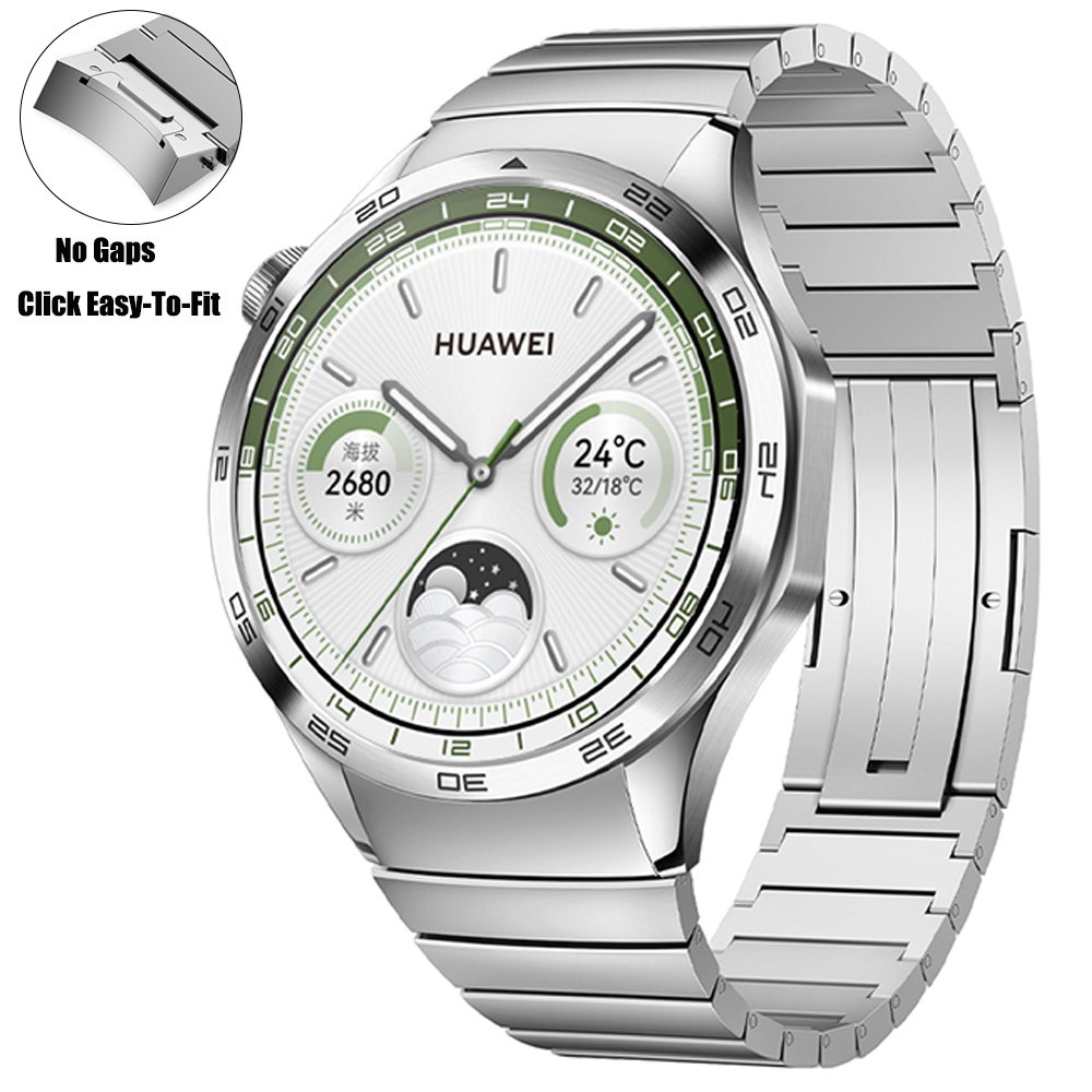 Titan Smartwatch Accessories - Huawei Watch用の金属製ストラップ,予備のブレスレットアクセサリー,Gt 4, 46mm