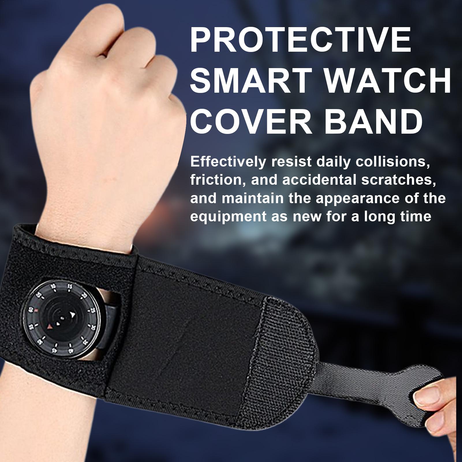 Smartwatch Straps & Accessories - 時計ストラッププロテクター スマートウォッチカバープロテクター 防汗 耐候性 衝撃吸収 アームバンドラップ