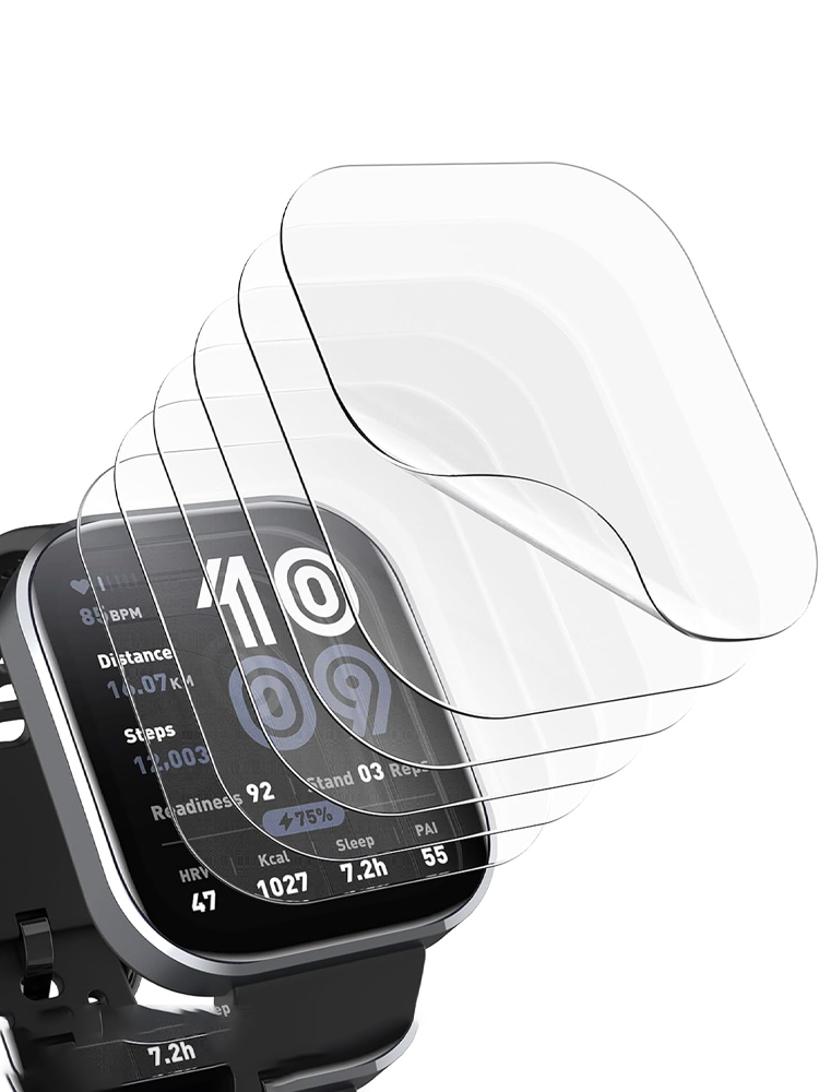 Smartwatch Straps & Accessories - スクリーンプロテクター Amazfit bip 6 ケーススマートウォッチアクセサリーフルカバレッジソフトガラスフィルム amazfit