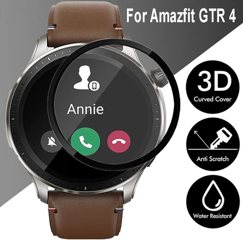 Garmin Smartwatch Accessories - スマートウォッチ用HD曲面スクリーン保護フィルム,Amazfit Gtr 4,スクリーンプロテクター,huamiスマートウォッチアクセサリー
