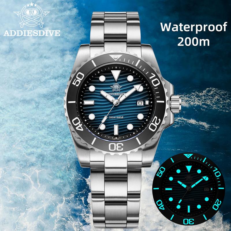 Accessories With Watch - ADDIESDIVE メンズ 2115 クォーツ時計 サンドダイヤル 200