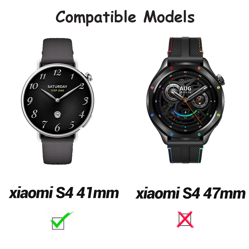 Xiaomi Watch S4 41mm用18mm編み込み磁 - Titan Smartwatch Accessories のレビューと価格