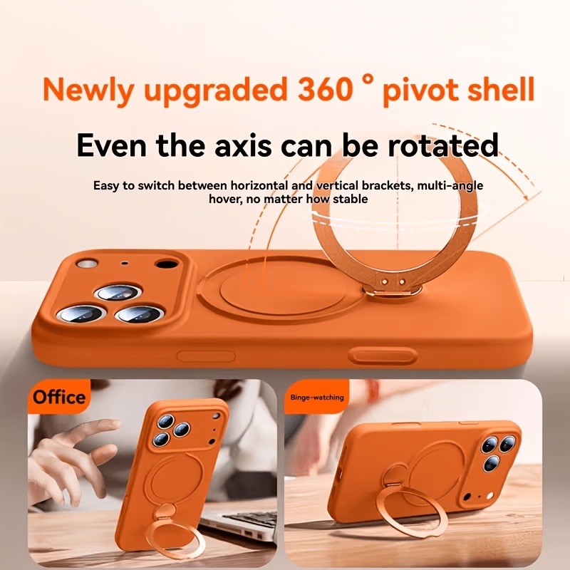 360度回転マグネット式スタンド付き液体シリコン製iPhon - Magnetic Charging Stand のレビューと価格
