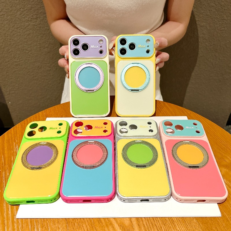 高級カメラ保護リング付きマグネットスタンドホルダーケース i - Magnetic Charging Stand のレビューと価格