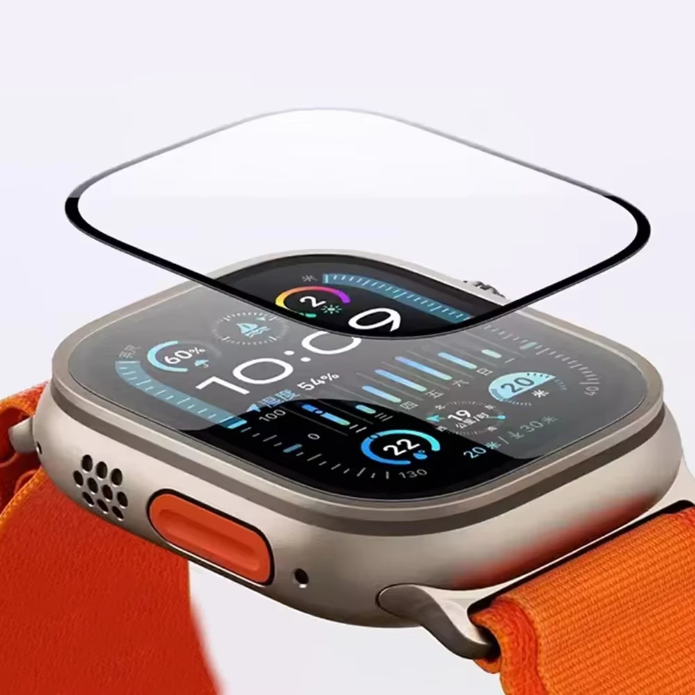 スクリーンプロテクター 3D強化ガラスフィルム Apple  - Watch Face Protector のレビューと価格