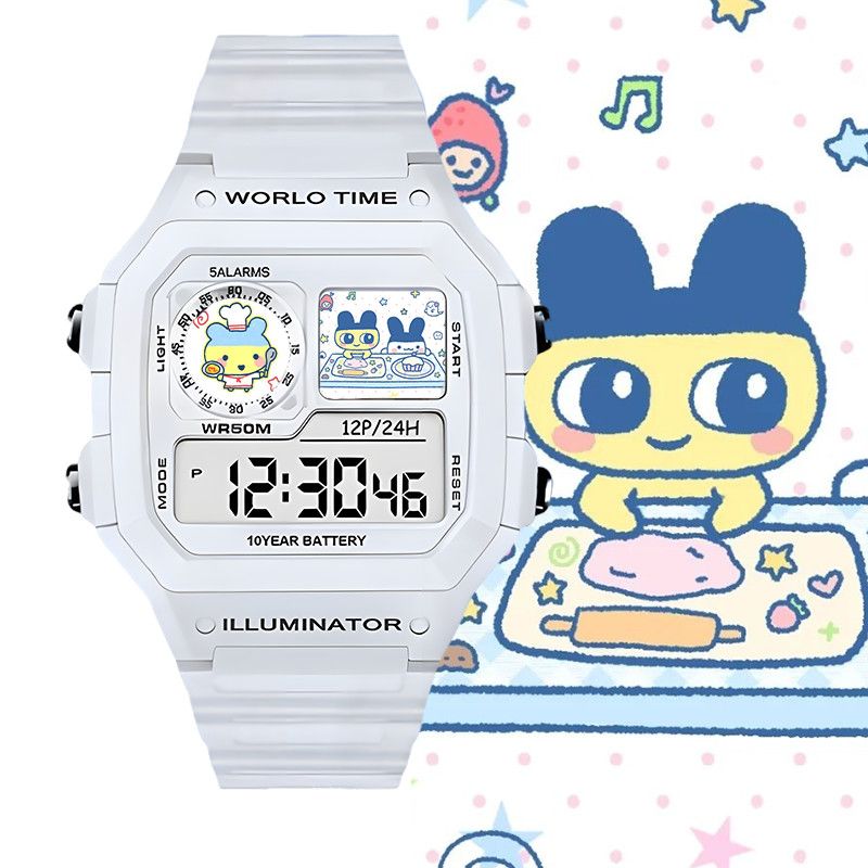 たまごっちスマート電子時計ビッグマウスジマミ学生用電子時計ク - Accessories With Watch のレビューと価格