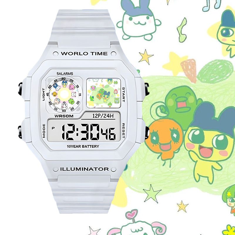 たまごっちスマート電子時計ビッグマウスジマミ学生用電子時計ク - Accessories With Watch のレビューと価格