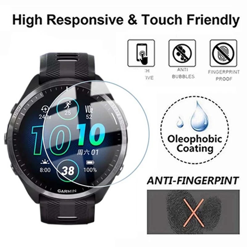 スマートウォッチアクセサリー強化ガラスフィルムスマートウォッ - Watch Face Protector のレビューと価格