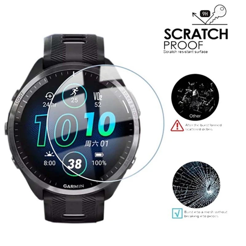 スマートウォッチアクセサリー強化ガラスフィルムスマートウォッ - Watch Face Protector のレビューと価格