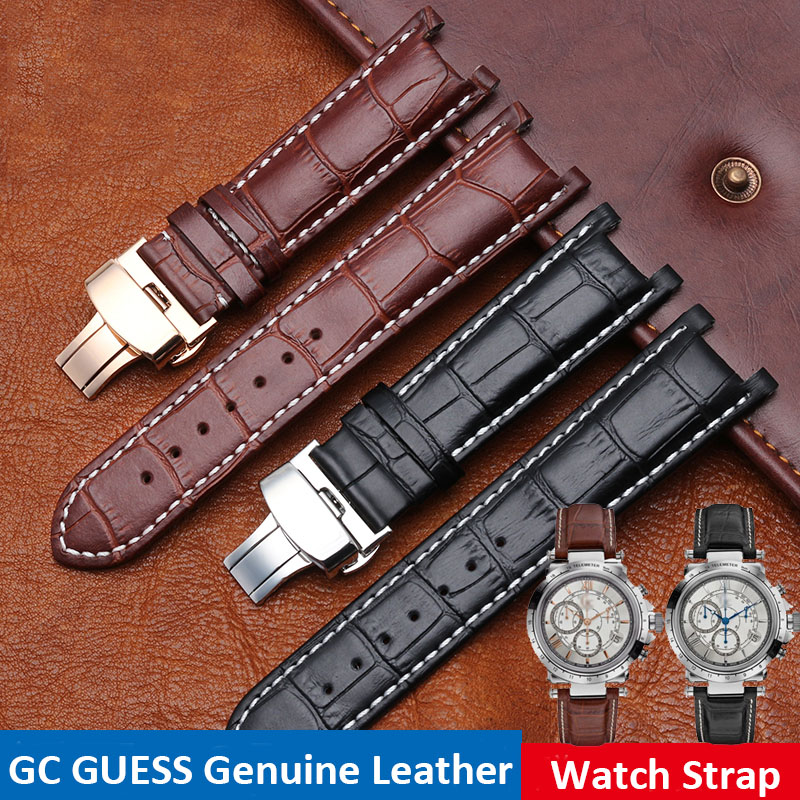 ノッチ革時計ストラップ 20*11 ミリメートル 22*13 - Smartwatch Guess のレビューと価格