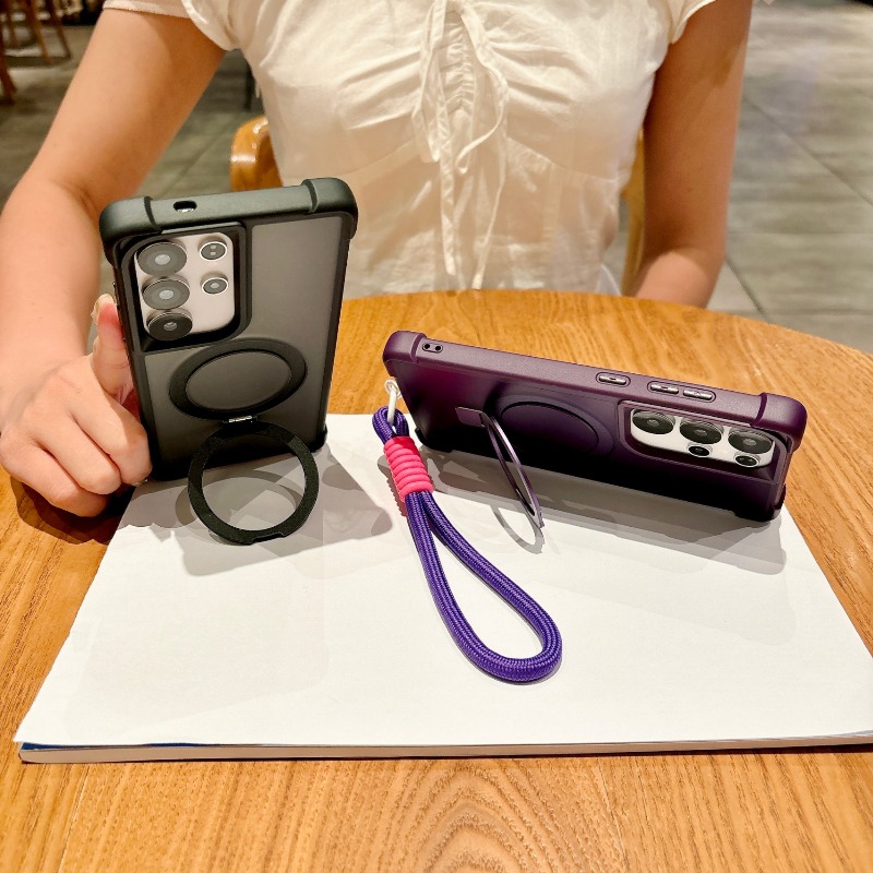 マグセーフ対応高級マッチングリストストラップ付きスマホケース - Magnetic Charging Stand のレビューと価格