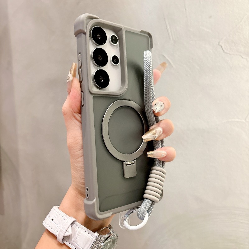 マグセーフ対応高級マッチングリストストラップ付きスマホケース - Magnetic Charging Stand のレビューと価格