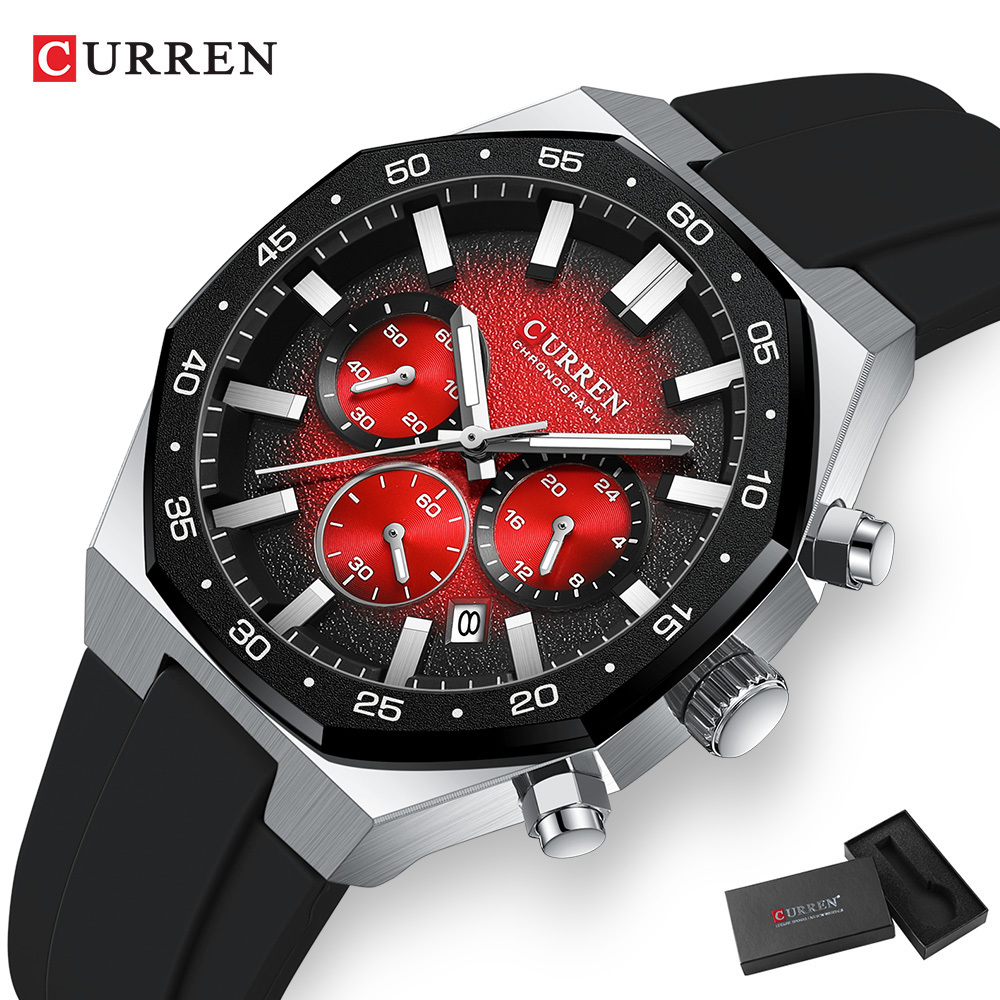 CURREN ファッションカジュアルメンズスポーツウォッチク - Accessories With Watch のレビューと価格