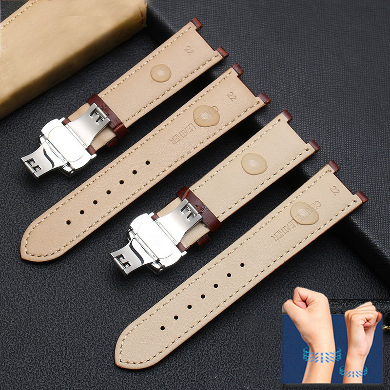 女性用本革時計ストラップ,凹型ブレスレット,バタフライバック - Smartwatch Guess のレビューと価格