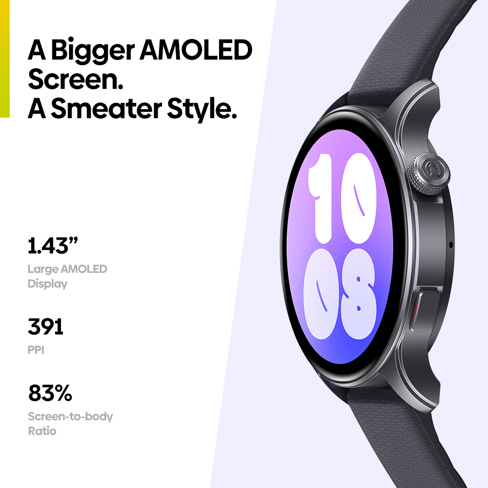 Zeblaze-btalk 3スマートウォッチ,1.43イン - Smartwatch X のレビューと価格