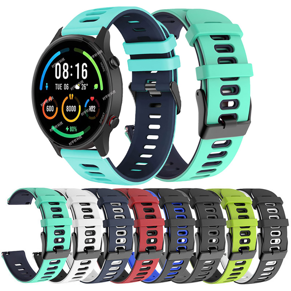 22 ミリメートルツートンカラースポーツストラップ Xiao - Xiaomi Smartwatch S3 Accessories のレビューと価格
