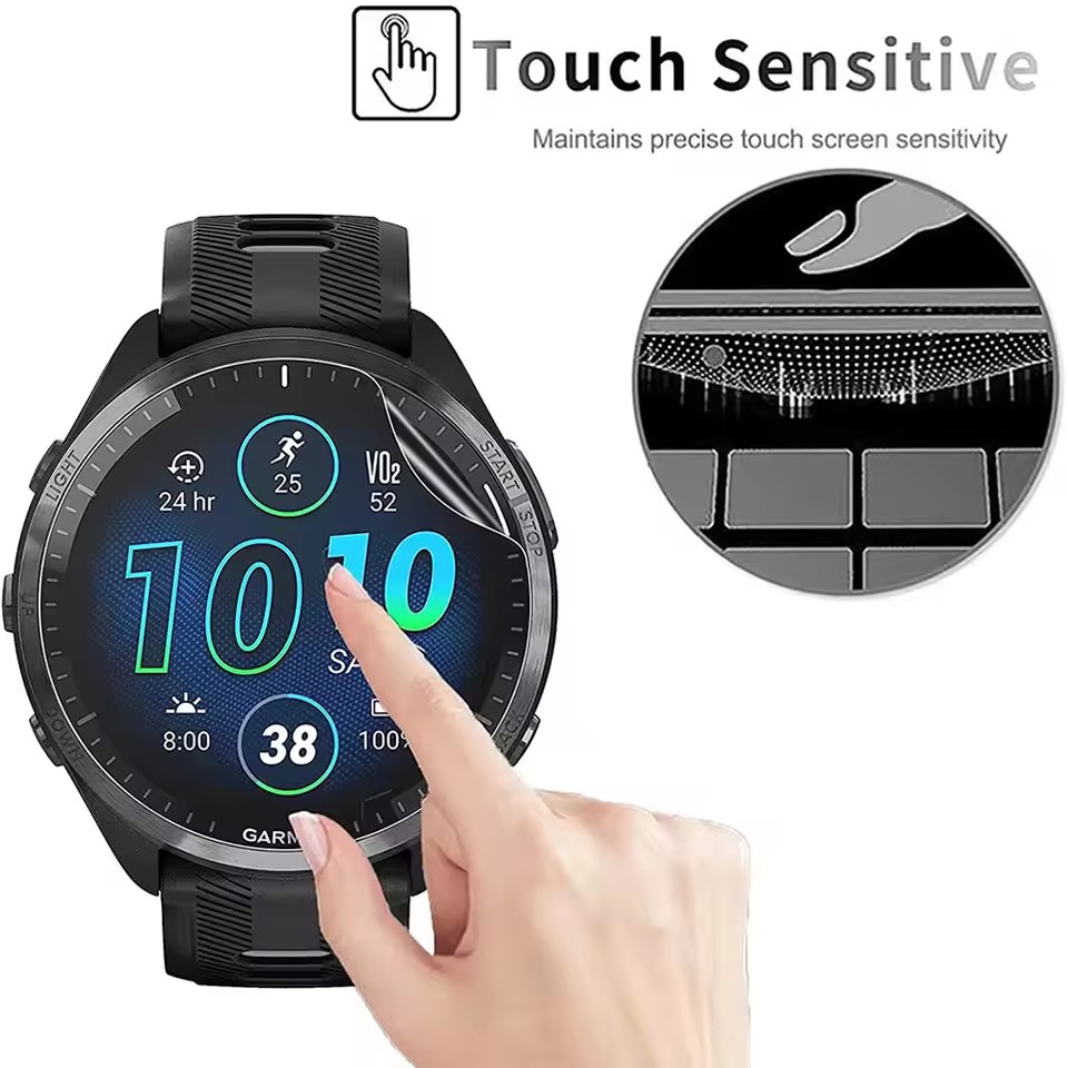 3 個ソフト HD ヒドロゲル保護フィルムガーミンフォアラン - Garmin Smartwatch Accessories のレビューと価格