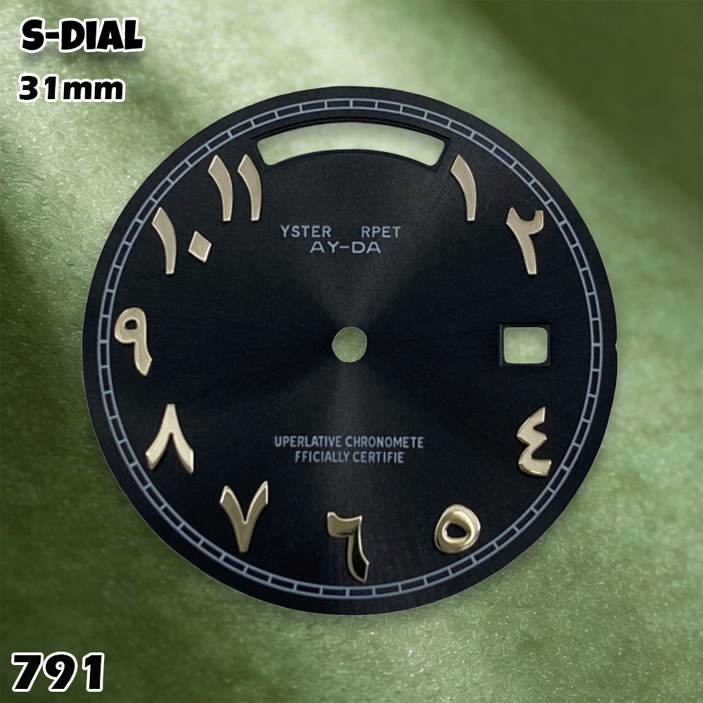NH 31mm Sロゴダイヤル、アラビア数字、青色の文字、ブ - Accessories With Watch のレビューと価格