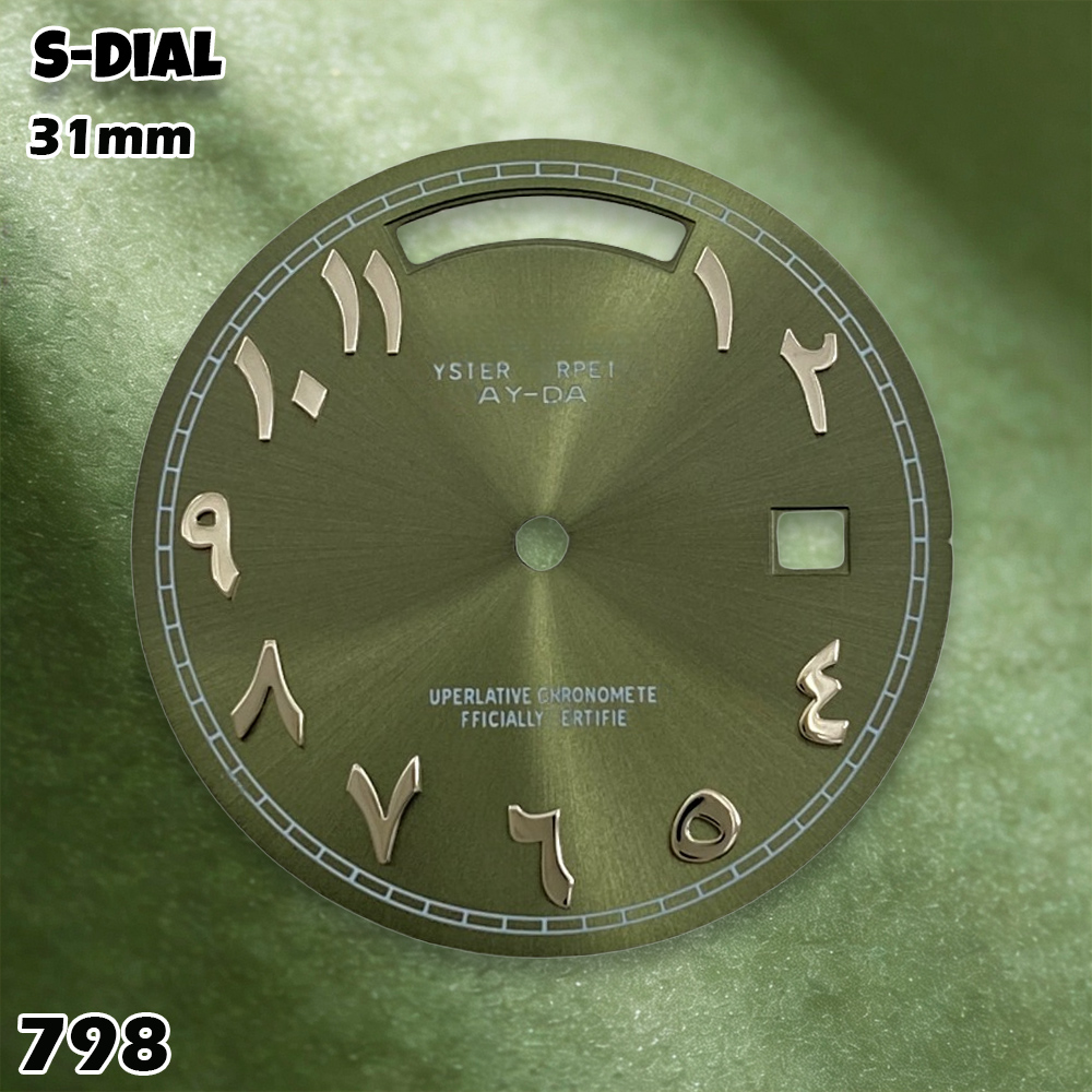 NH 31mm Sロゴダイヤル、アラビア数字、青色の文字、ブ - Accessories With Watch のレビューと価格